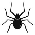 Grass spider icon, simple style