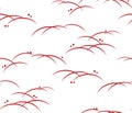 Grass symbol dew oriental japanese chinese vector design seamless pattern