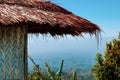 Grass thrashed house in Bandarban, Bangladesh Royalty Free Stock Photo