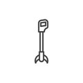 Grass trimmer line icon