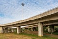 Grass under the overpass,Freeway, overpass and junction