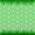 Grass up and down with green foliage pattern Royalty Free Stock Photo