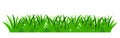 Grass Vector for bottom frame. The horizontal location. Background picture. Isolated object. Flat cartoon style.