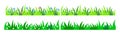 grass vector elements for an endless borders Royalty Free Stock Photo