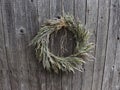 Grass wreath door wreath rustic decor home hanging wreath dried grass wildflowers