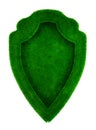 Grassed medieval shield 3d concept