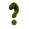 Grassed question symbol Royalty Free Stock Photo