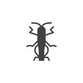 Grasshopper insect icon vector