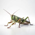 Grasshopper isolated on white background, Generative AI