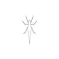 Grasshopper. flat vector icon