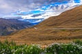 Grassland route, Crown Range Road Royalty Free Stock Photo