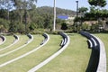 Grassy amphitheatre Royalty Free Stock Photo