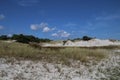 Grassy dune near the coast in Dueodde, Bornholm