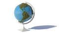 Grassy Earth. Globe made out of grass. 3D illustration Royalty Free Stock Photo