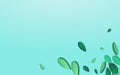 Grassy Greens Transparent Vector Blue Background Royalty Free Stock Photo