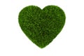 Grassy Heart Isolated