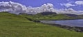 grassy landscape, trotternish penninsula, scotland Royalty Free Stock Photo