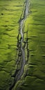 Aerial Photograph Of Green Idaho Rivers By David Bryce