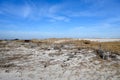 Empty Winter Beach Dunes Royalty Free Stock Photo