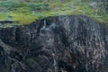 grassy slope of rocks during daytime, Norway, Hardangervidda Royalty Free Stock Photo