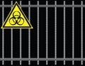 Grate biological hazard Royalty Free Stock Photo