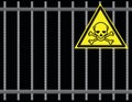 Grate toxic substances Royalty Free Stock Photo
