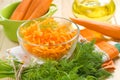 Grated carrot