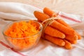 Grated carrot