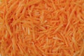 Grated carrot, for backgrounds or textures