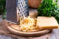 Grated Cheese Royalty Free Stock Photo