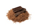 Grated Chocolate Isolated