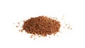 Grated Chocolate Pile Isolated, Crushed Chocolate Shavings, Crumbs, Scattered Flakes, Cocoa Sprinkles Royalty Free Stock Photo