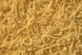 Grated Dutch Gouda cheese full frame Royalty Free Stock Photo