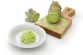 Grated fresh wasabi Royalty Free Stock Photo