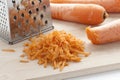 Grated orange carrots