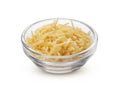 Grated parmesan cheese isolated on white background Royalty Free Stock Photo