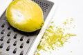 Grated yellow lemon 2 Royalty Free Stock Photo