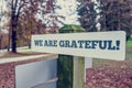 We Are Grateful Royalty Free Stock Photo