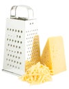 Grater and cheese Royalty Free Stock Photo