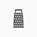 Grater icon, scraper, kitchenware, kitchen, cook