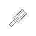 Grater icon in flat style. Cookery vector illustration on isolated background. Kitchen utensils sign business concept