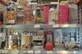 Graters for products in a supermarket