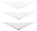 Graticule grid, mesh plane with deform, distortion effect. Reticulate, grate, plexus abstract pattern
