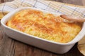 Gratin with pasta and cheese Royalty Free Stock Photo