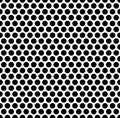 Grating pattern with grid, mesh of circles. Repeatable.