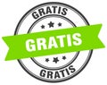 gratis stamp. gratis label on transparent background. round sign