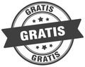 gratis stamp. gratis label on transparent background. round sign