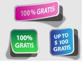 Gratis stickers Royalty Free Stock Photo