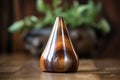 a gratitude bell on a wooden surface