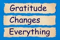 Gratitude Changes Everything